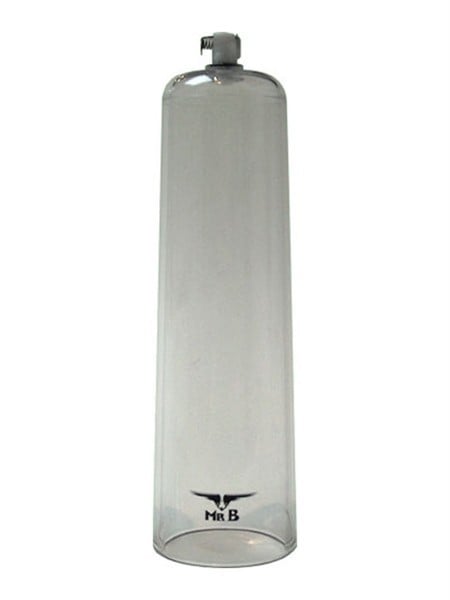 Válec k vakuové pumpě Mister B Cock Cylinder 23 x 6,4 cm, průhledný válec na penis pro vakuové pumpy