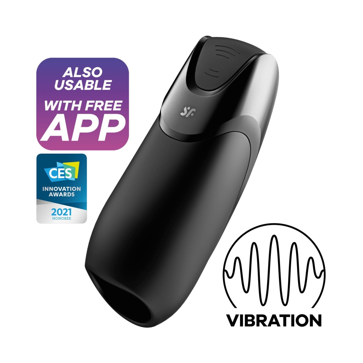 Satisfyer Men Vibration +, chytrý vibrační masturbátor