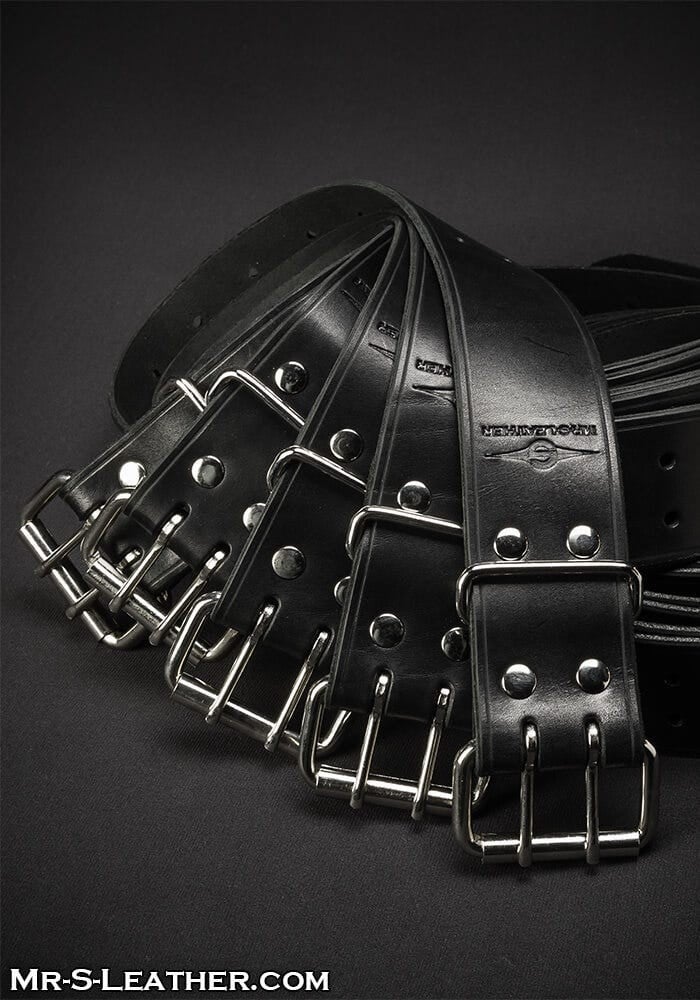 Sada kožených remeňov Mr. S Leather Set of 5 Bondage Belts