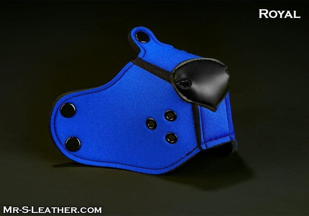 Mr. S Leather Neoprene K9 Muzzle Royal, neoprenový čumák pro puppy play