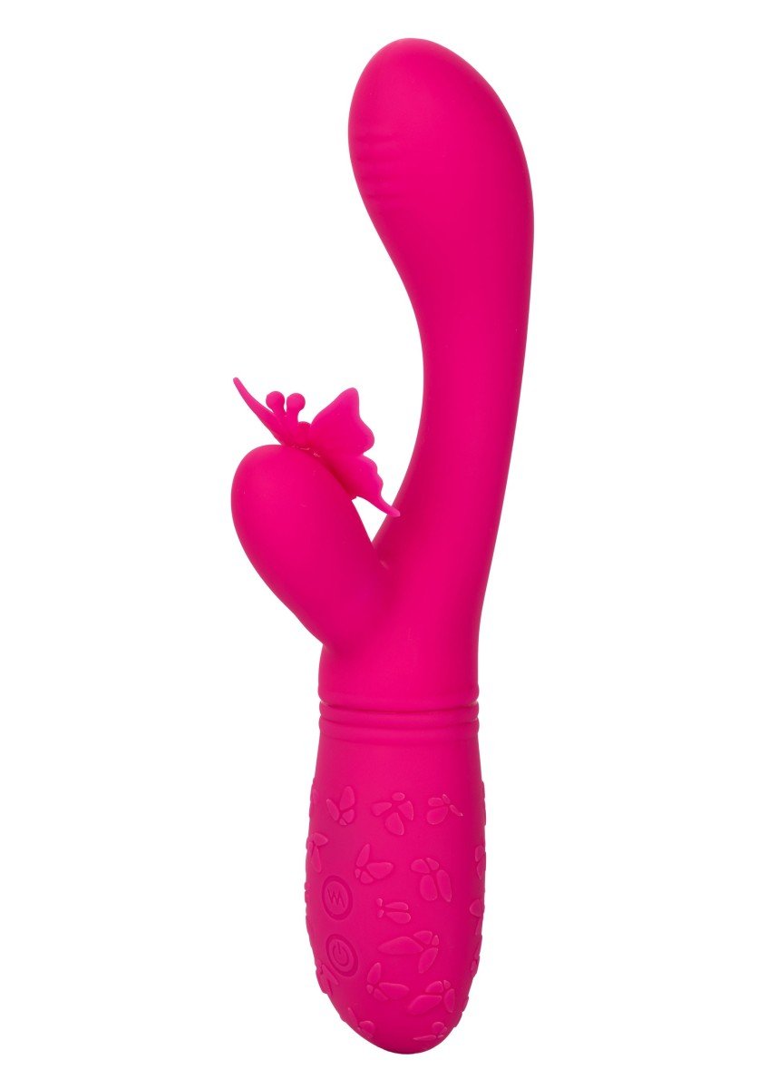 CalExotics Butterfly Kiss Flutter Rabbit Vibrator Pink