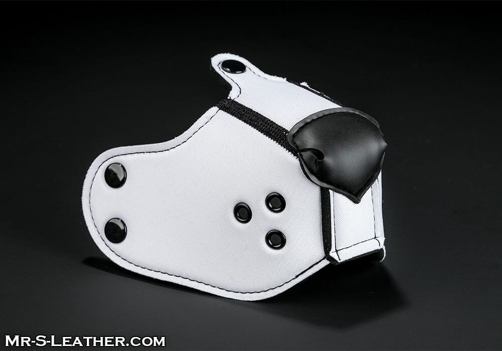 Psí čumák Mr. S Leather Neoprene K9 Muzzle White