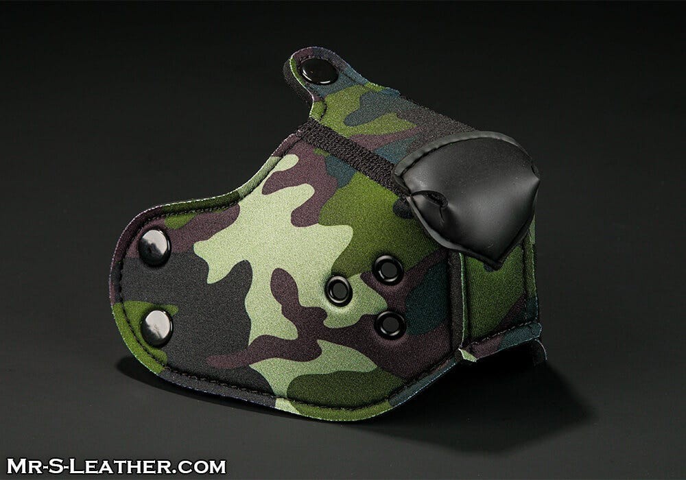 Psí čenich Mr. S Leather Neoprene K9 Muzzle Camo