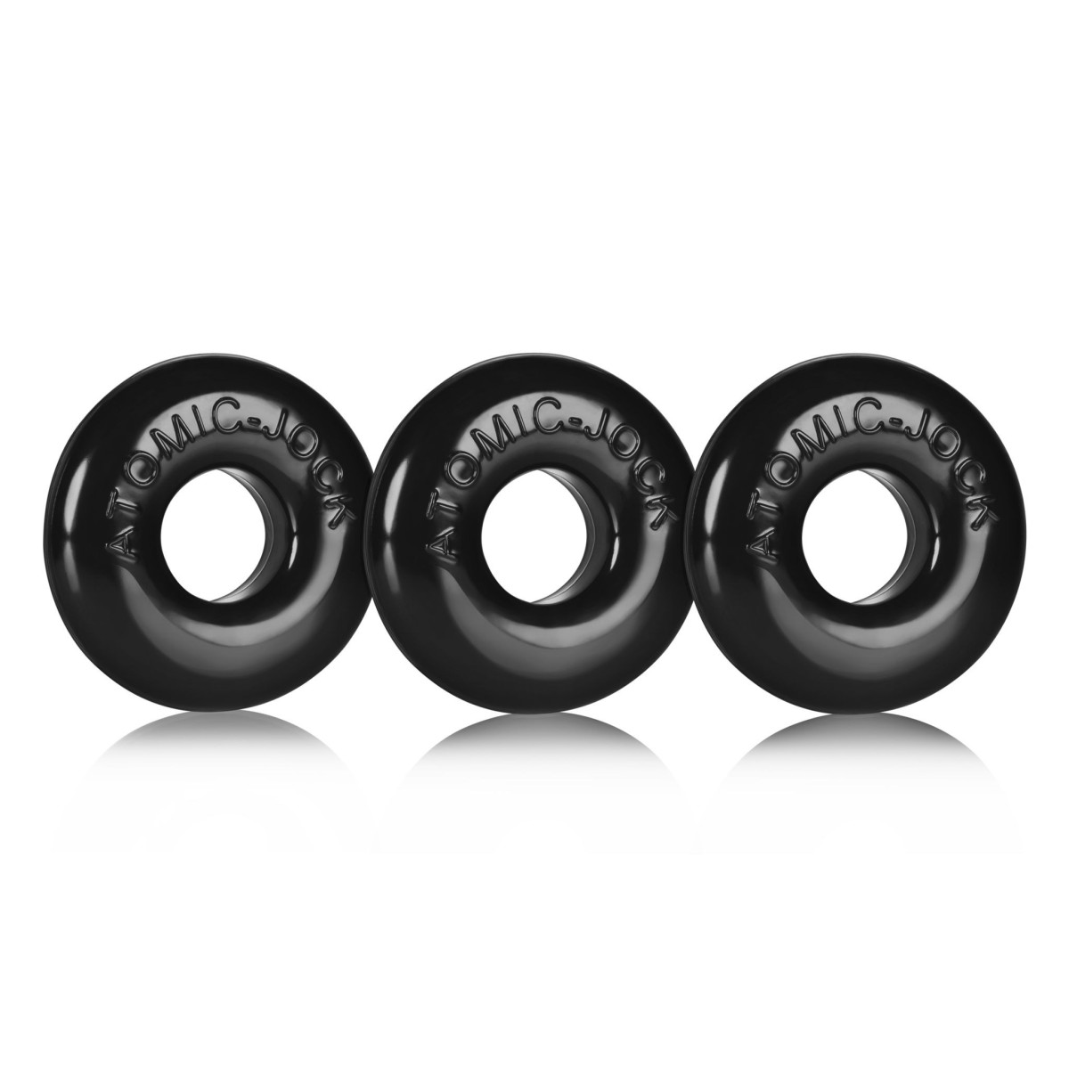 Oxballs Ringer Cock Rings 3-Pack Black