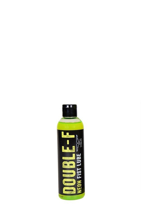 Mister B Double-F Neon Fist Lube 250 ml, lubrikant na vodní bázi svítící pod UV světlem