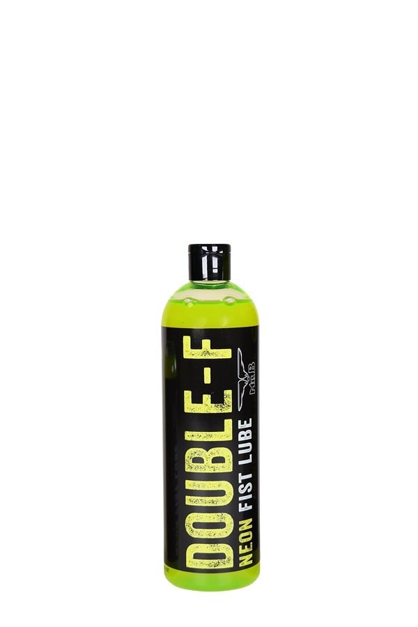 Mister B Double-F Neon Fist Lube 500 ml, lubrikant na vodní bázi svítící pod UV světlem