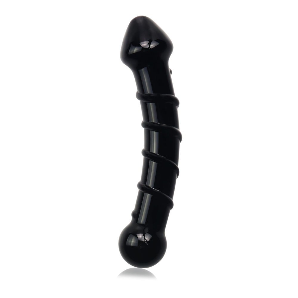 Skleněné dildo Lovetoy Glass Romance GS05BK