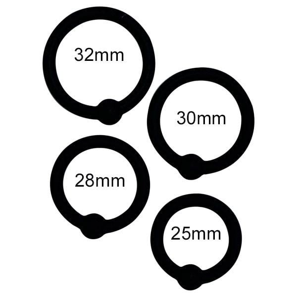 Sada kroužků na žalud Titus Silicone Series Head Glans Ring 4 Pack