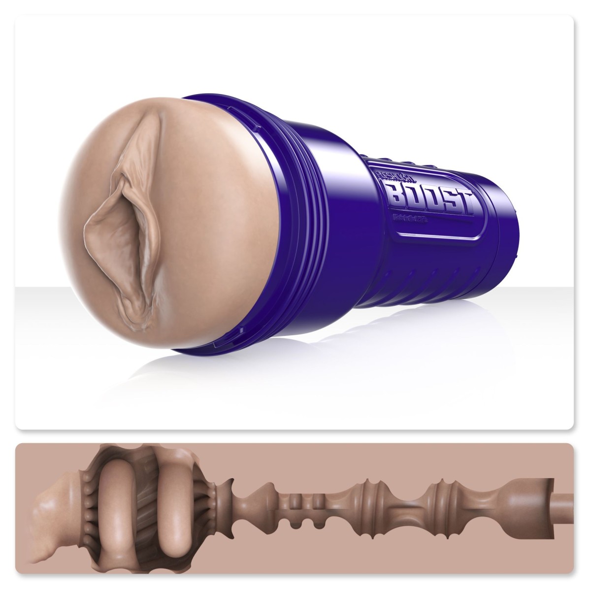 Fleshlight Boost Bang Light Medium, realistický masturbátor – umělá vagína