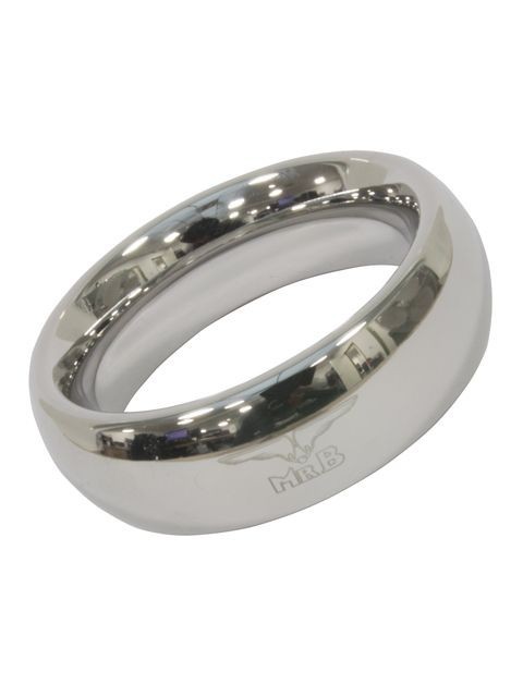 Erekční kroužek Mister B Stainless Cockring Donut 60 mm, stříbrný nerezový kroužek s pevným průměrem