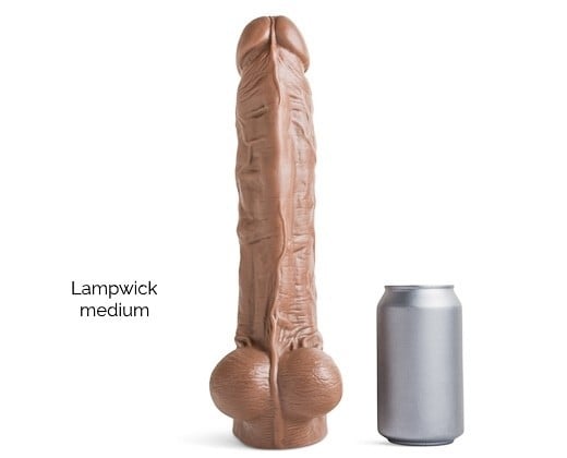 Mr. Hankey’s Toys Lampwick Dildo Medium, prémiové silikónové dildo s Vac-U-Lock 34 x 6,1–7,2 cm