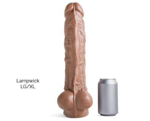 Mr. Hankey’s Toys Lampwick LG/XL, prémiové silikónové dildo s Vac-U-Lock 37,8 x 7–8,3 cm