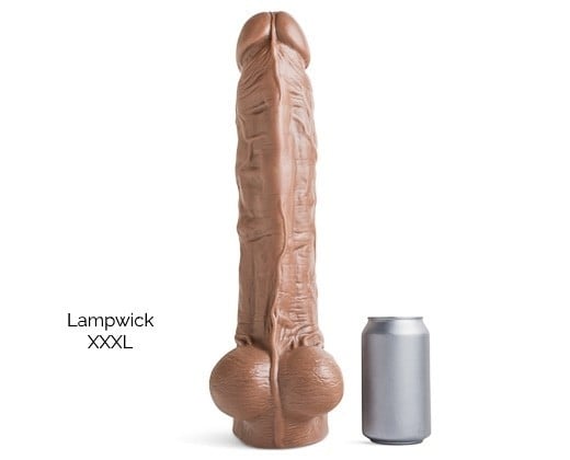 Mr. Hankey’s Toys Lampwick XXXL, prémiové silikónové dildo s Vac-U-Lock 41,2 x 7,8–9,3 cm