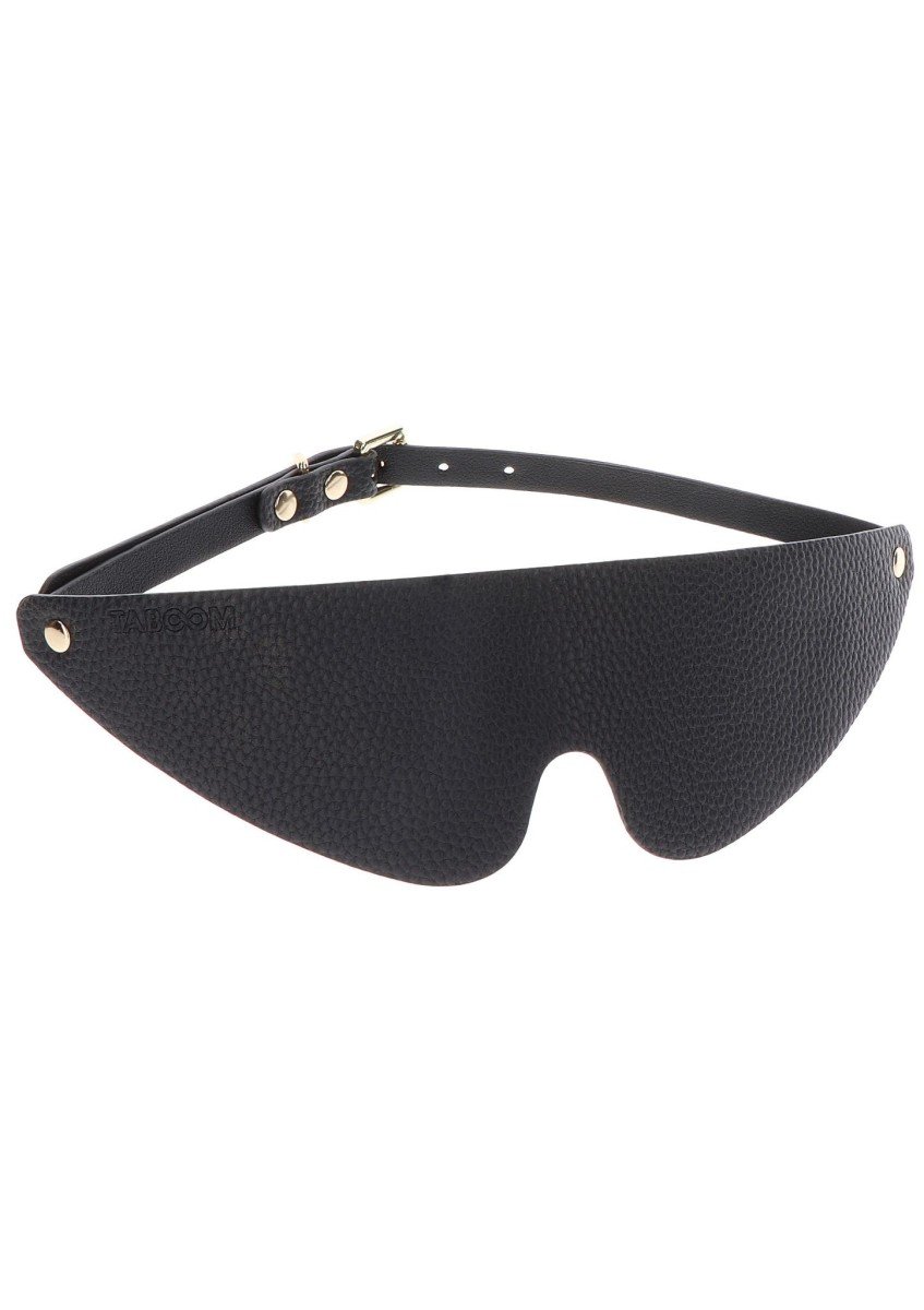 Taboom Dona Signature Blindfold, černá maska na oči z umělé kůže