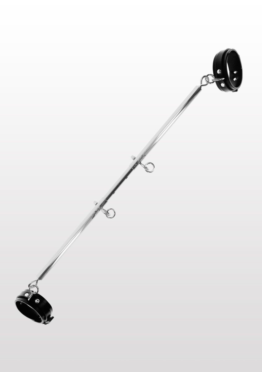 Rozporka s putami Taboom Spreader Bar with Ankle Cuffs strieborno-čierna