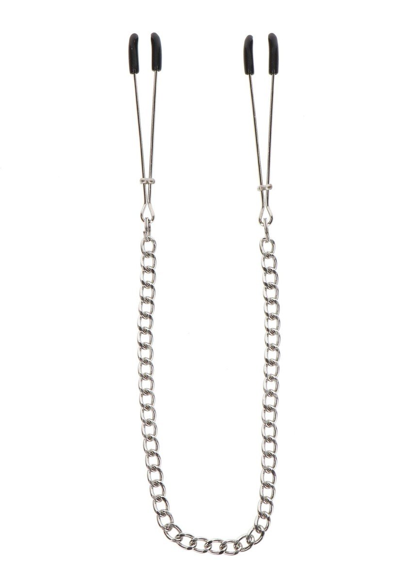 Svorky na bradavky Taboom Tweezers with Chain strieborné