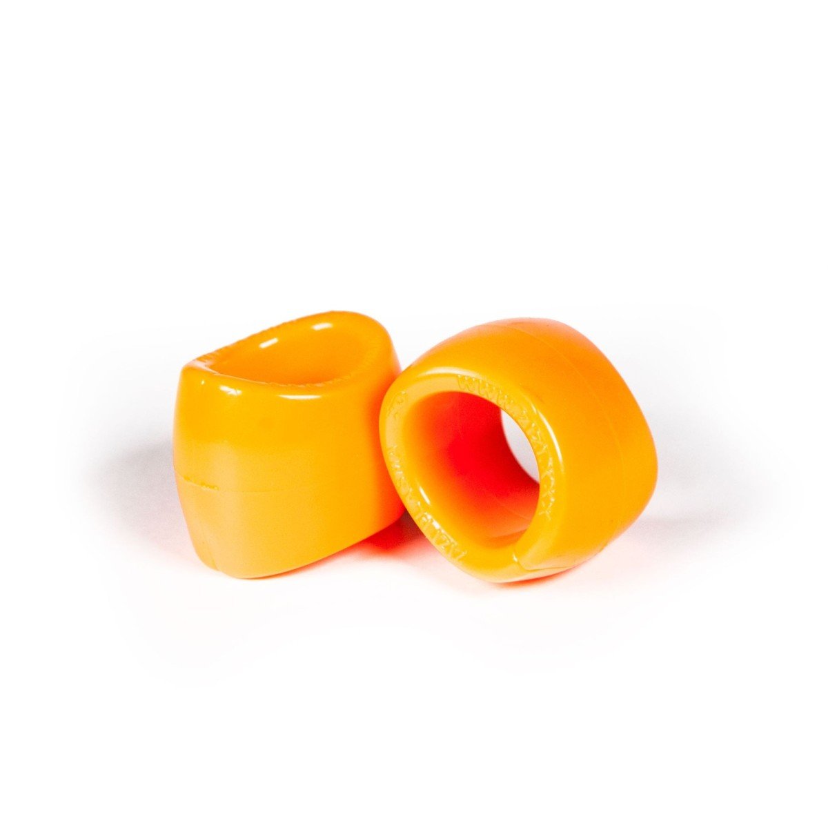 Zizi Plasma Cock Ring & Ball Stretcher 2 pcs Fluo Orange