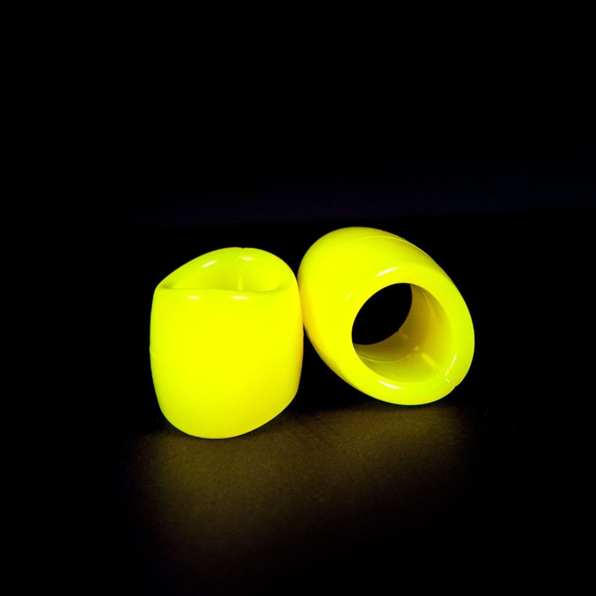 Zizi Plasma Cock Ring & Ball Stretcher 2 pcs Fluo Yellow