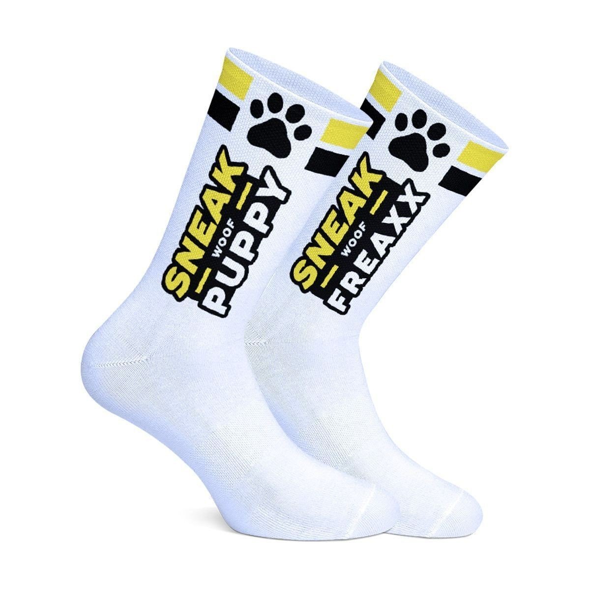 Sneakfreaxx Woof Puppy Socks Yellow