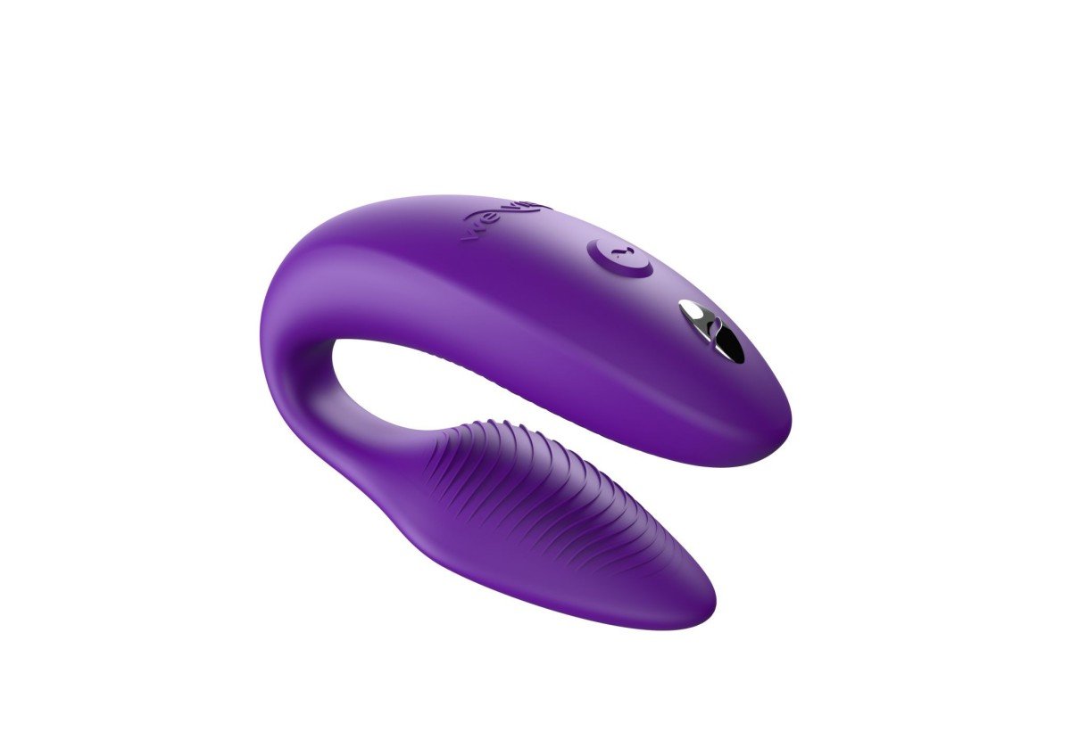 Vibrátor pre páry We-Vibe Sync 2 Purple, smart silikónový vibrátor s diaľkovým ovládaním