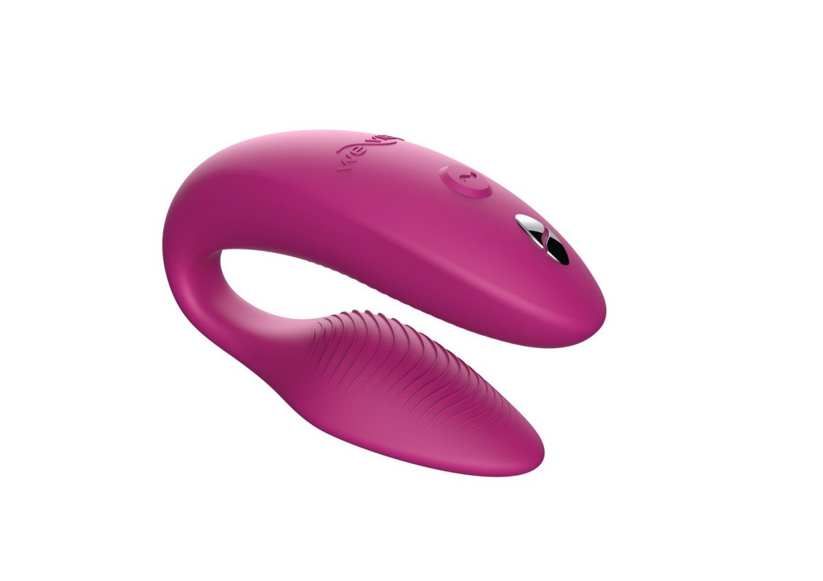 Vibrátor pre páry We-Vibe Sync 2 Pink, smart silikónový vibrátor s diaľkovým ovládaním