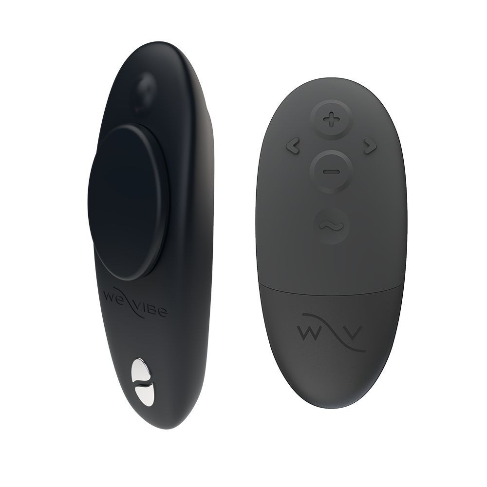 Vibrátor do kalhotek We-Vibe Moxie+ Black, kalhotkový vibrátor ovládaný dálkovým ovladačem nebo mobilní aplikací