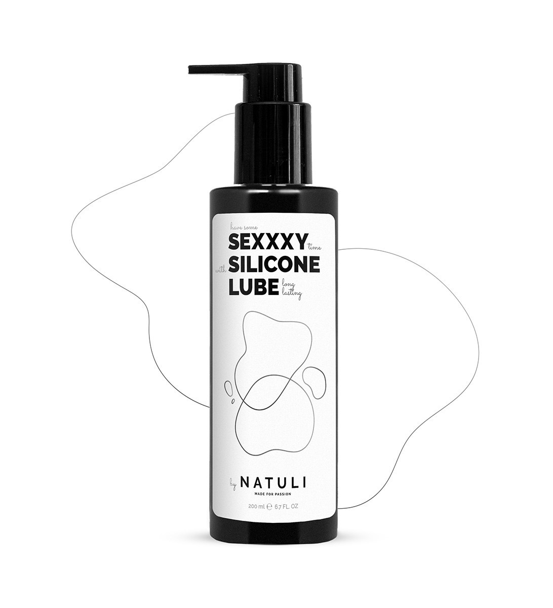 Natuli SEXXXY Silikonový lubrikant 200 ml, lubrikační gel na silikonové bázi s vitamínem E