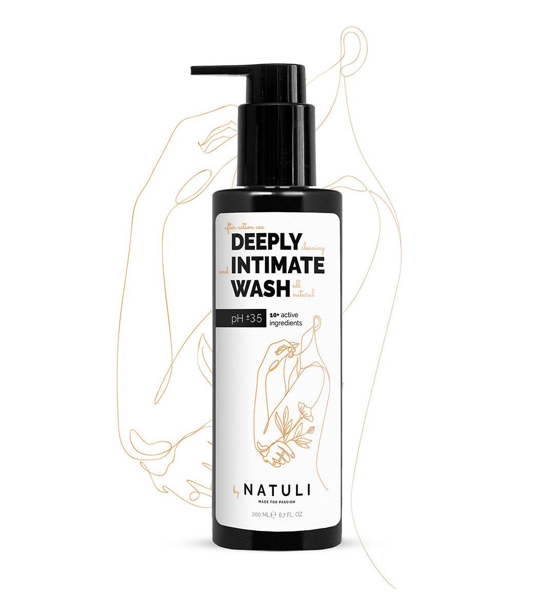 Čistiaci gél Natuli Deeply Intimate Wash 200 ml