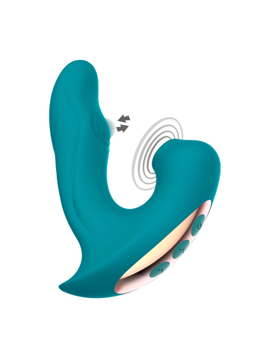 Xocoon Eternal Love, vibrátor s pulzátorem na bod G a stimulátor klitorisu 13,5 x 3 cm