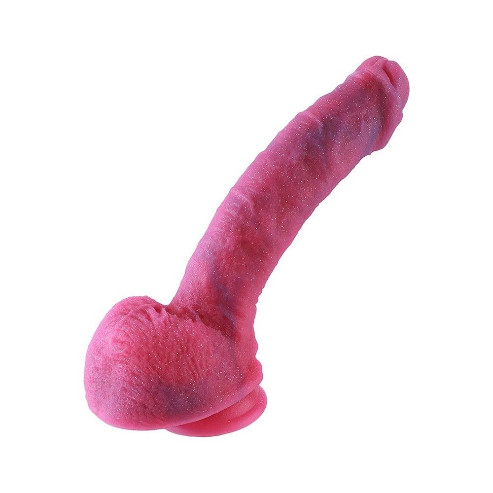 Hismith HSA121, silikonové dildo s přísavkou a KlicLok konektorem 24,5 x 4,3–5 cm