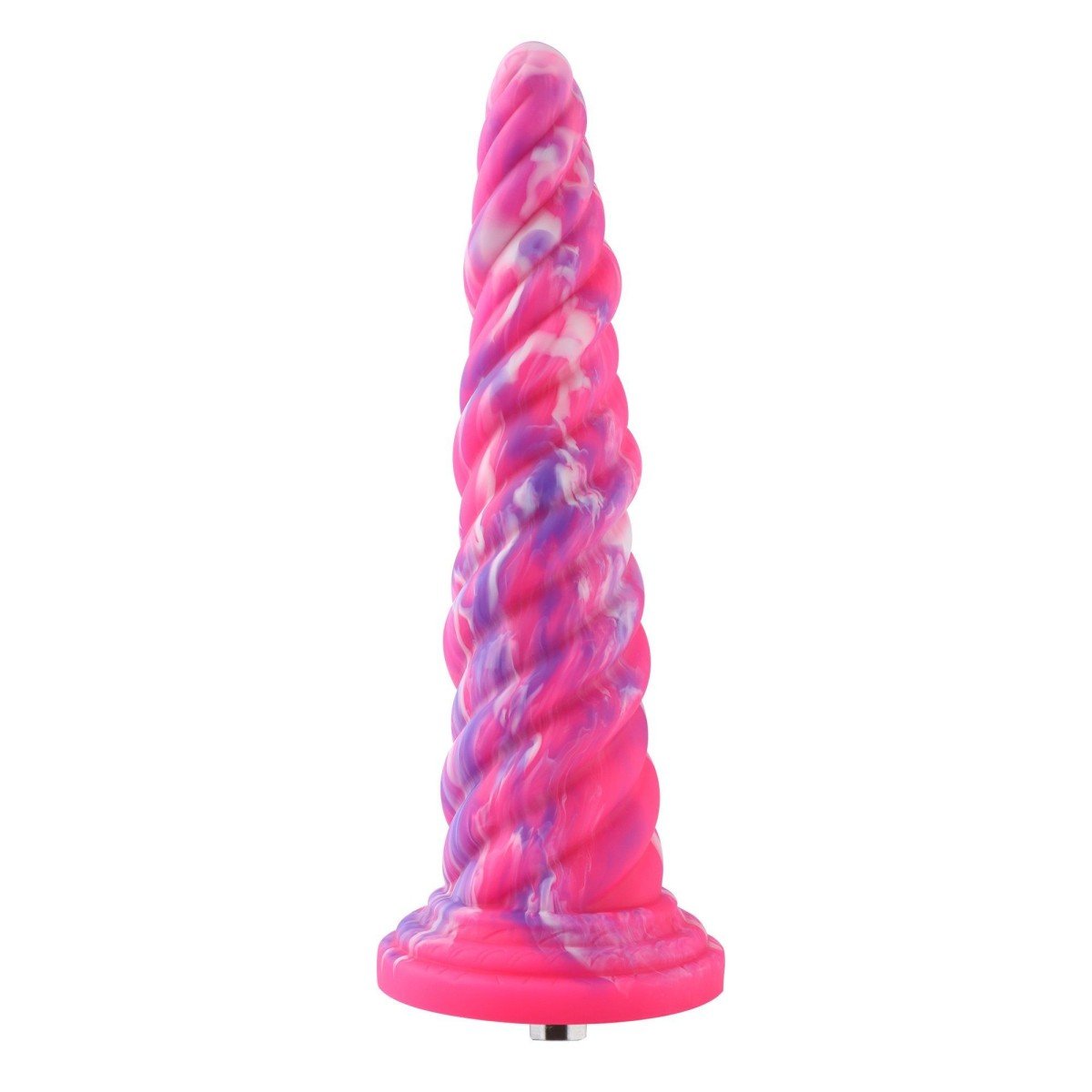 Hismith HSA104, silikonové dildo s přísavkou a KlicLok konektorem 25,5 x 3,2–6 cm