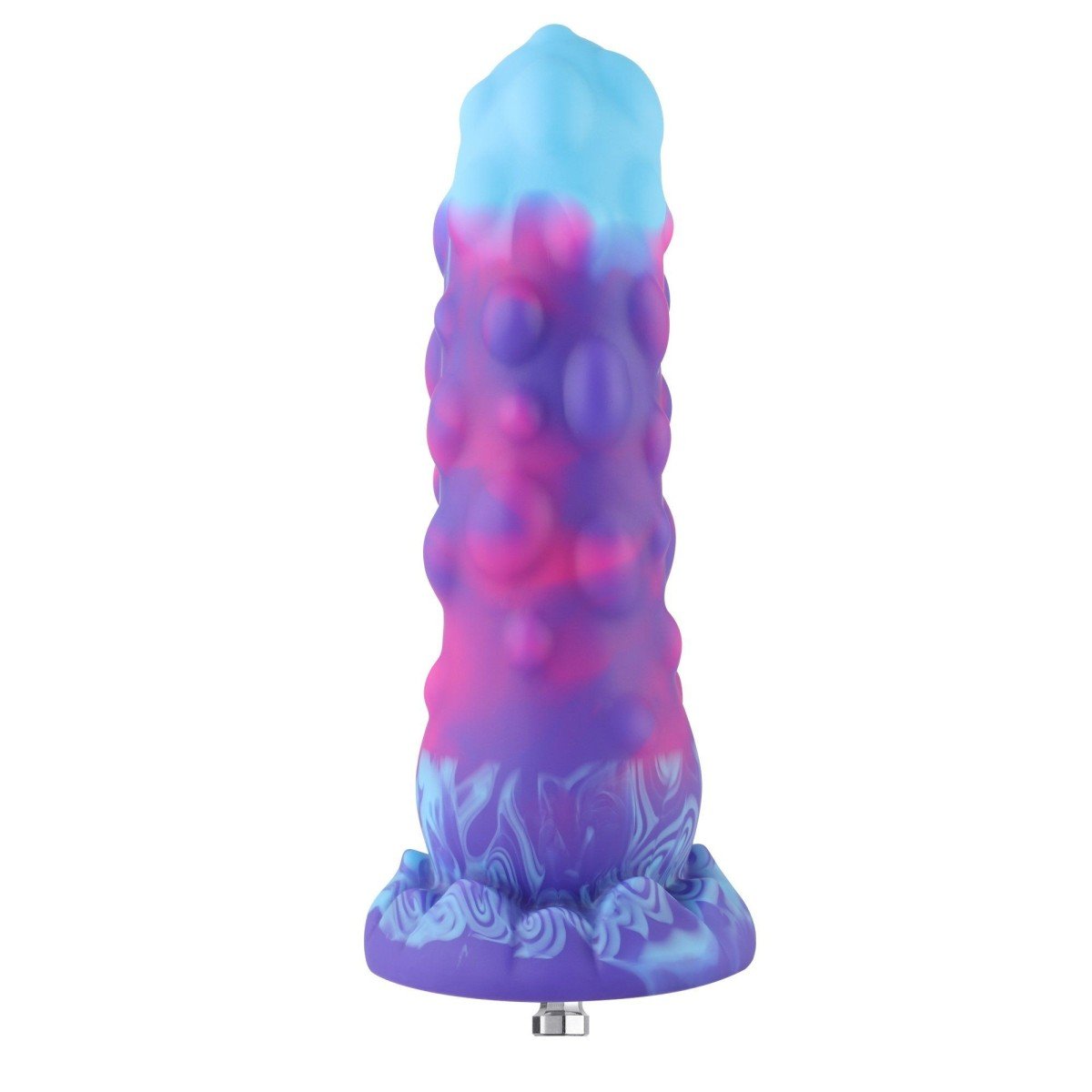 Hismith HSA138, silikonové dildo s přísavkou a KlicLok konektorem 19 x 4,8–5,5 cm