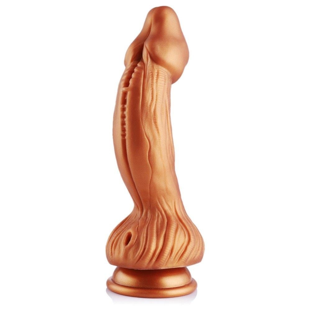 Hismith HSA44, silikonové dildo s přísavkou a KlicLok konektorem 23,7 x 4,5–5,3 cm