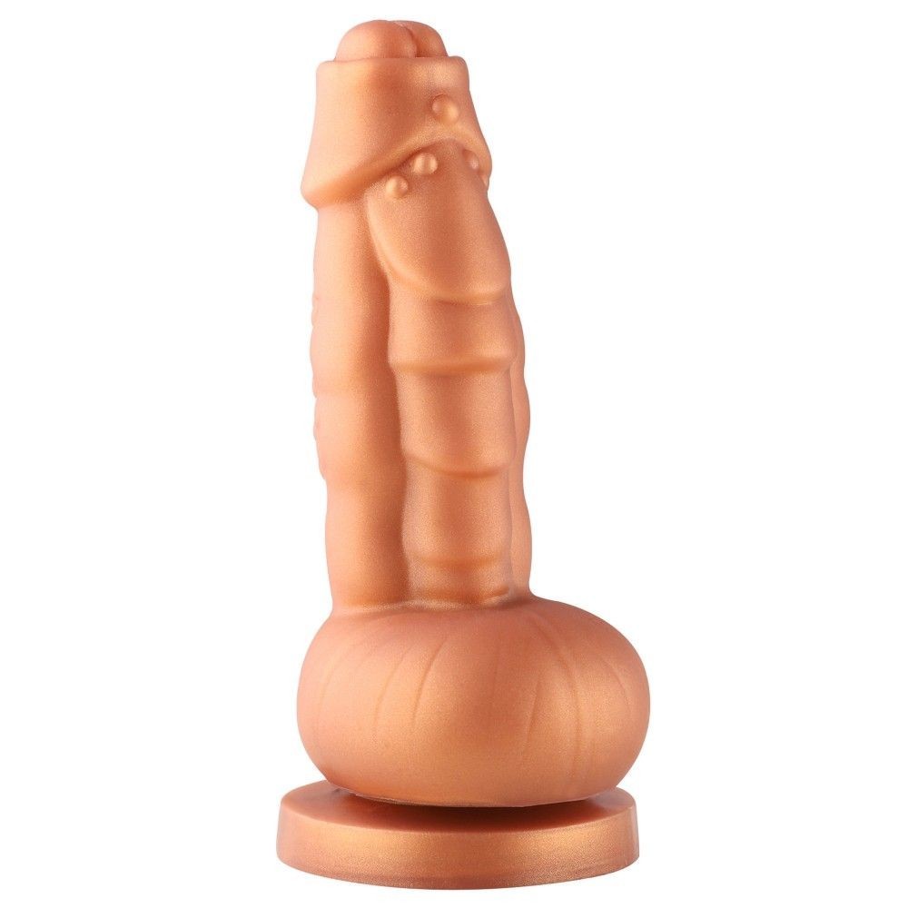 Hismith HSA45, silikonové dildo s přísavkou a KlicLok konektorem 20 x 4,1–5,2 cm