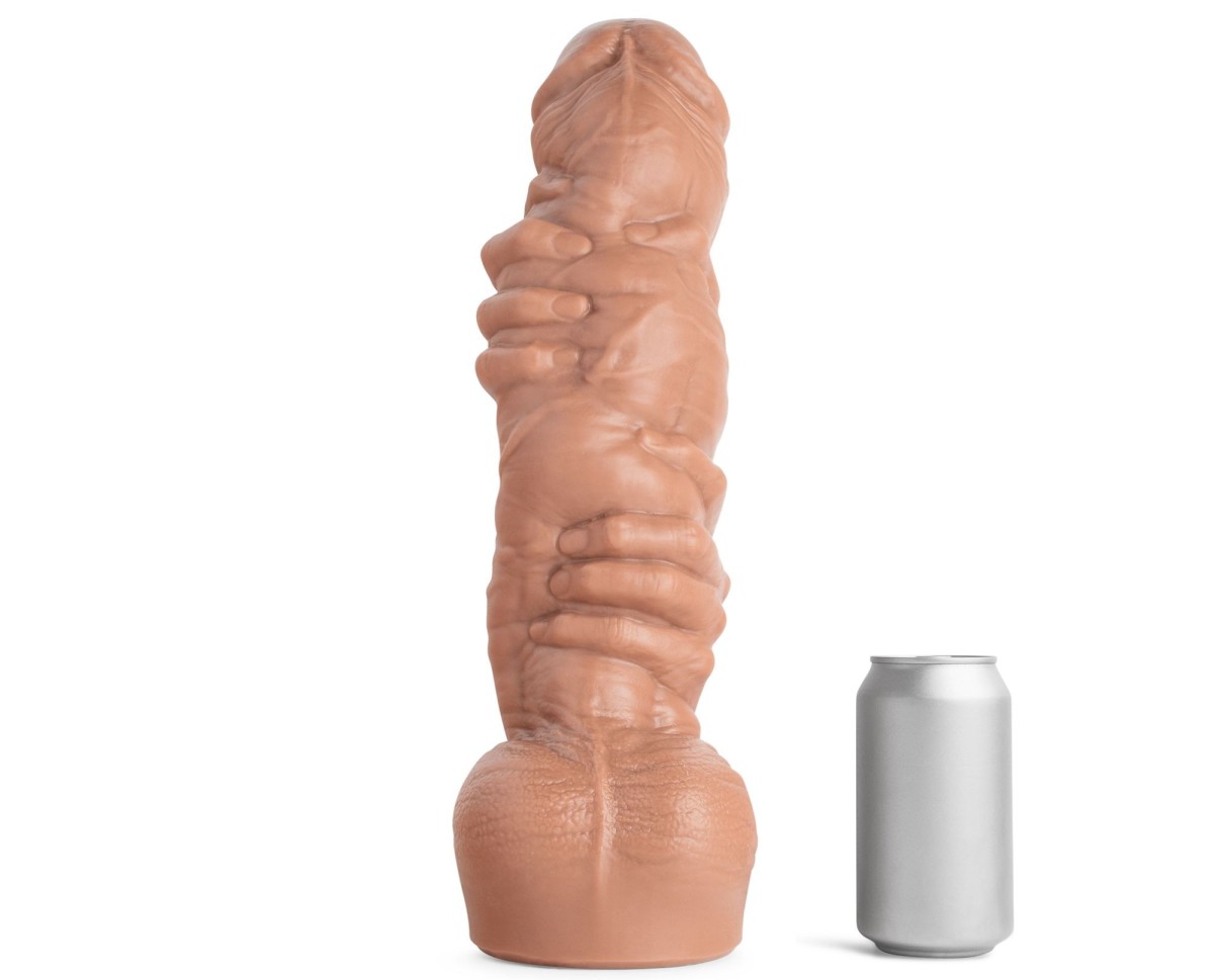 Mr. Hankey’s Toys Dana’s Grip XXXL, prémiové silikonové dildo s Vac-U-Lock 40,4 x 8,6–12,1 cm