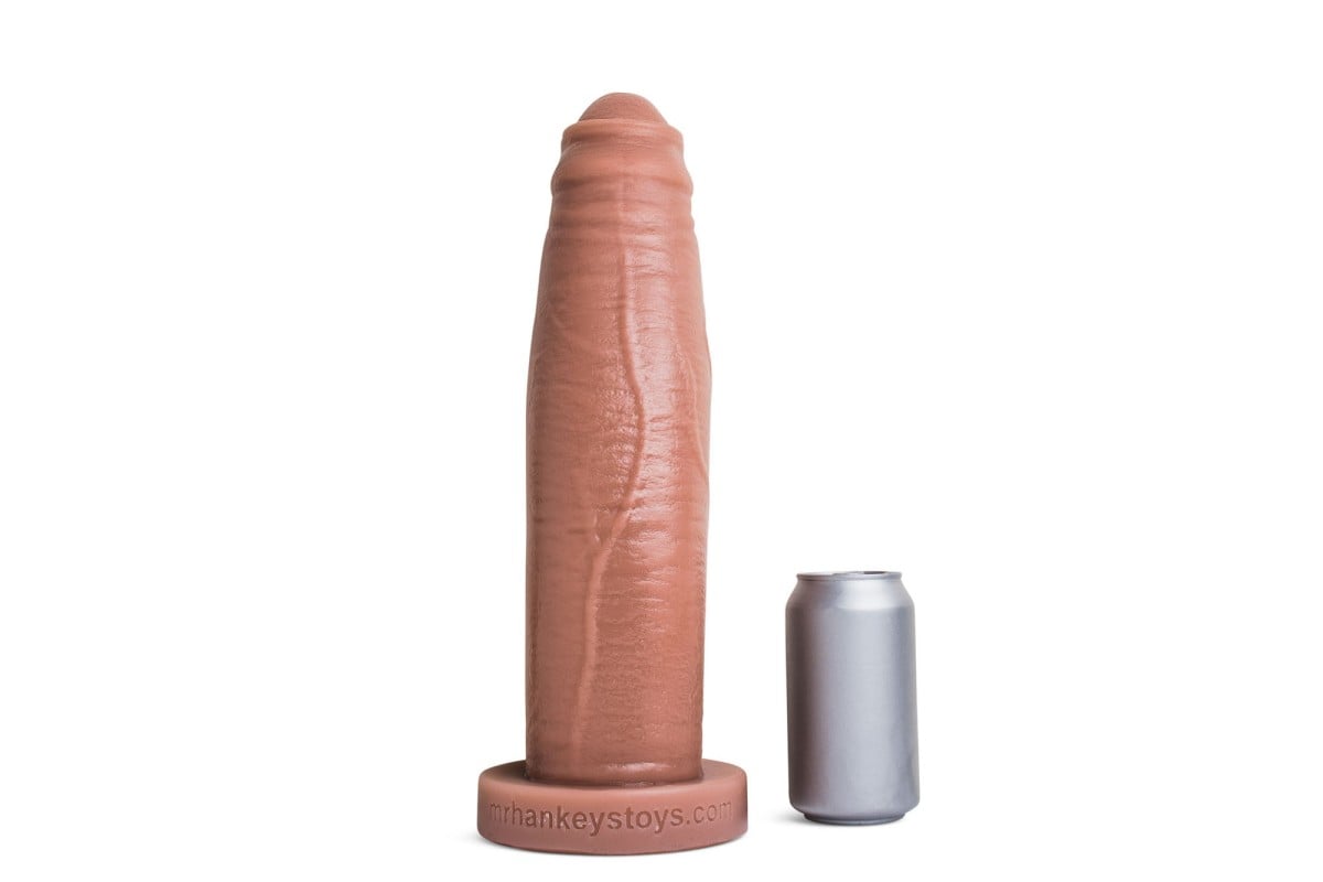 Mr. Hankey’s Toys El Rey XXL, prémiové silikonové dildo s Vac-U-Lock 38 x 6,3–9 cm