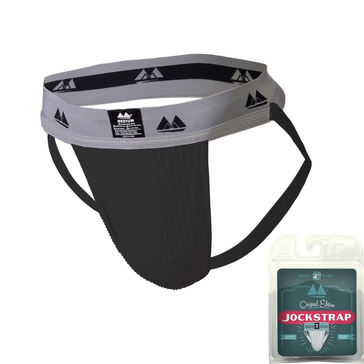 Jocksy MM Jockstrap černé M, pánské jocksy