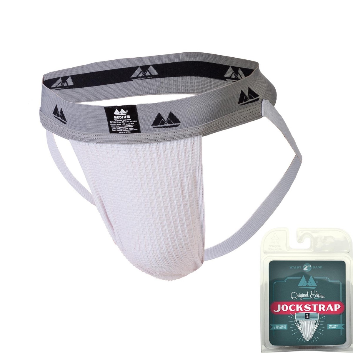 Jocksy MM Jockstrap biele S, pánske jocksy