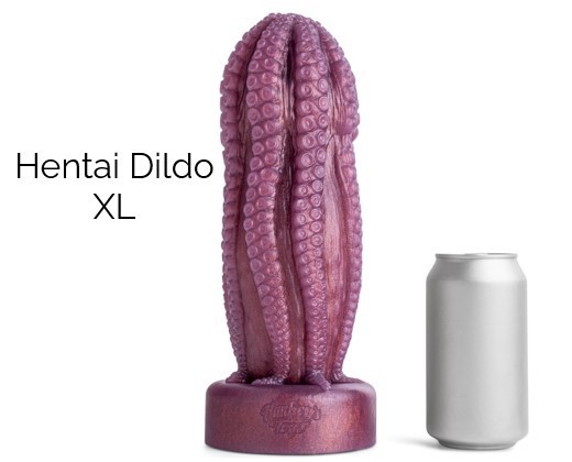 Mr. Hankey’s Toys Hentai Dildo XL, prémiové silikonové dildo s Vac-U-Lock 27,5 x 8,8–9,8 cm