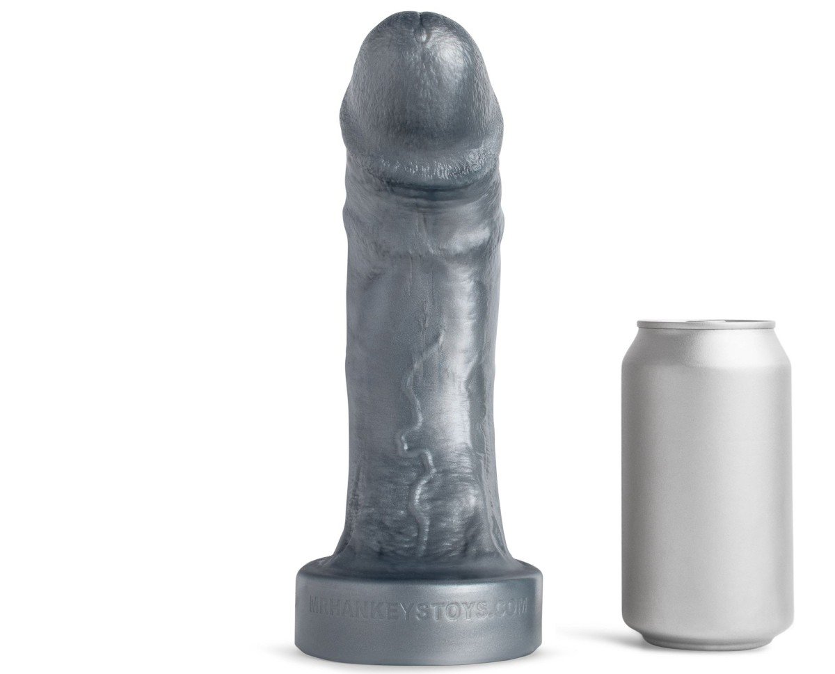 Mr. Hankey’s Toys Captain’s Hook Medium, prémiové silikonové dildo s Vac-U-Lock 24,6 x 5,7–6,3 cm