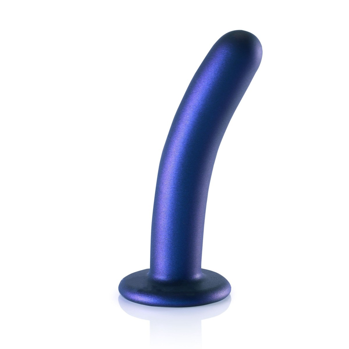 Dildo Ouch! Smooth Silicone G-Spot Dildo 6" Blue, silikonové dildo s přísavkou 15 x 2,9 cm