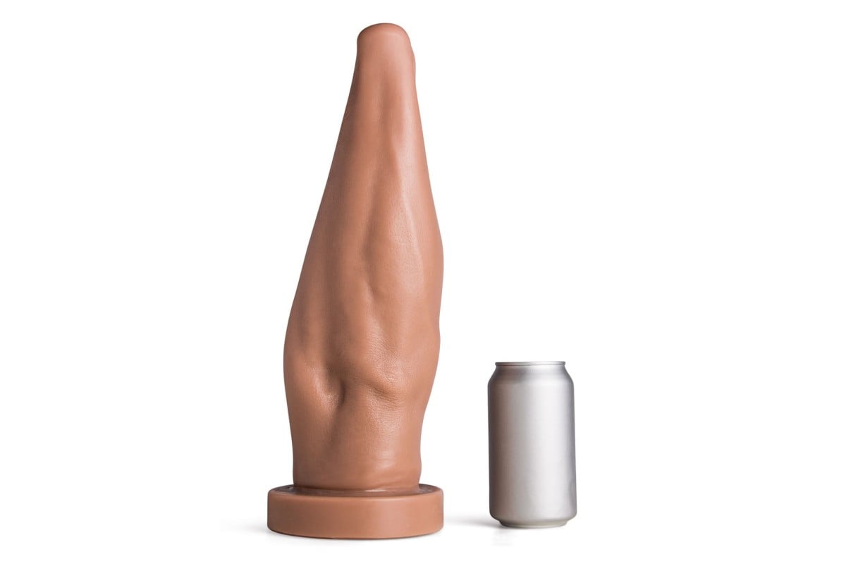 Mr. Hankey’s Toys Stump n’ Dump, prémiové silikonové dildo s Vac-U-Lock 38,5 x 5,6–11,9 cm