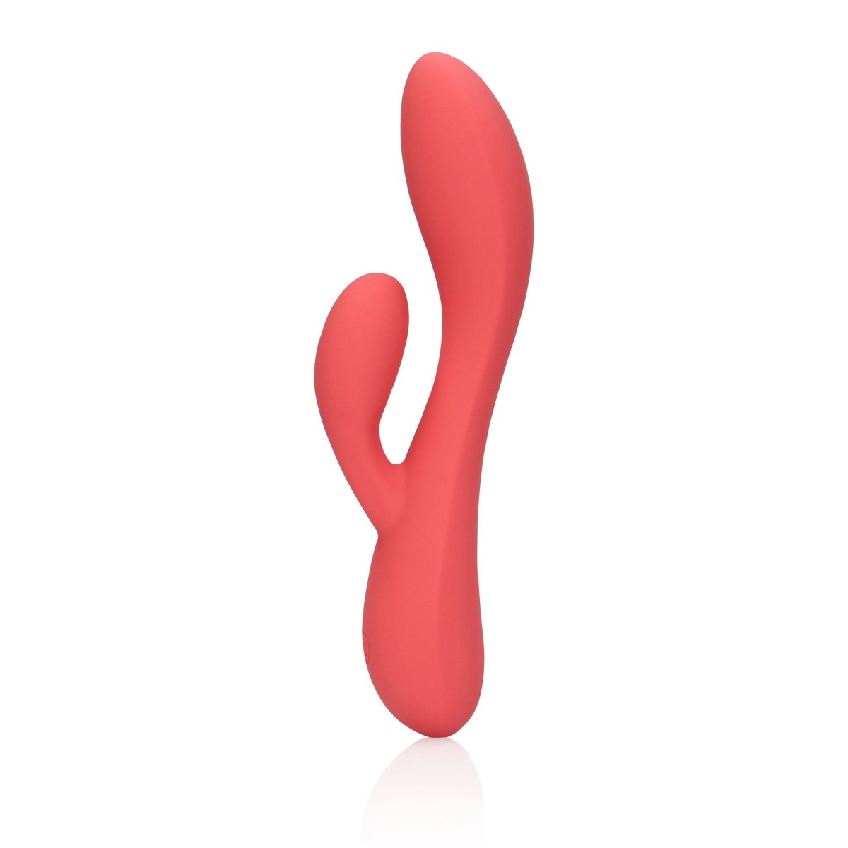 Shots Loveline Smooth Ultra Soft Silicone Rabbit Vibrator, silikonový vibrátor na bod G a klitoris 19,2 x 3,6 cm