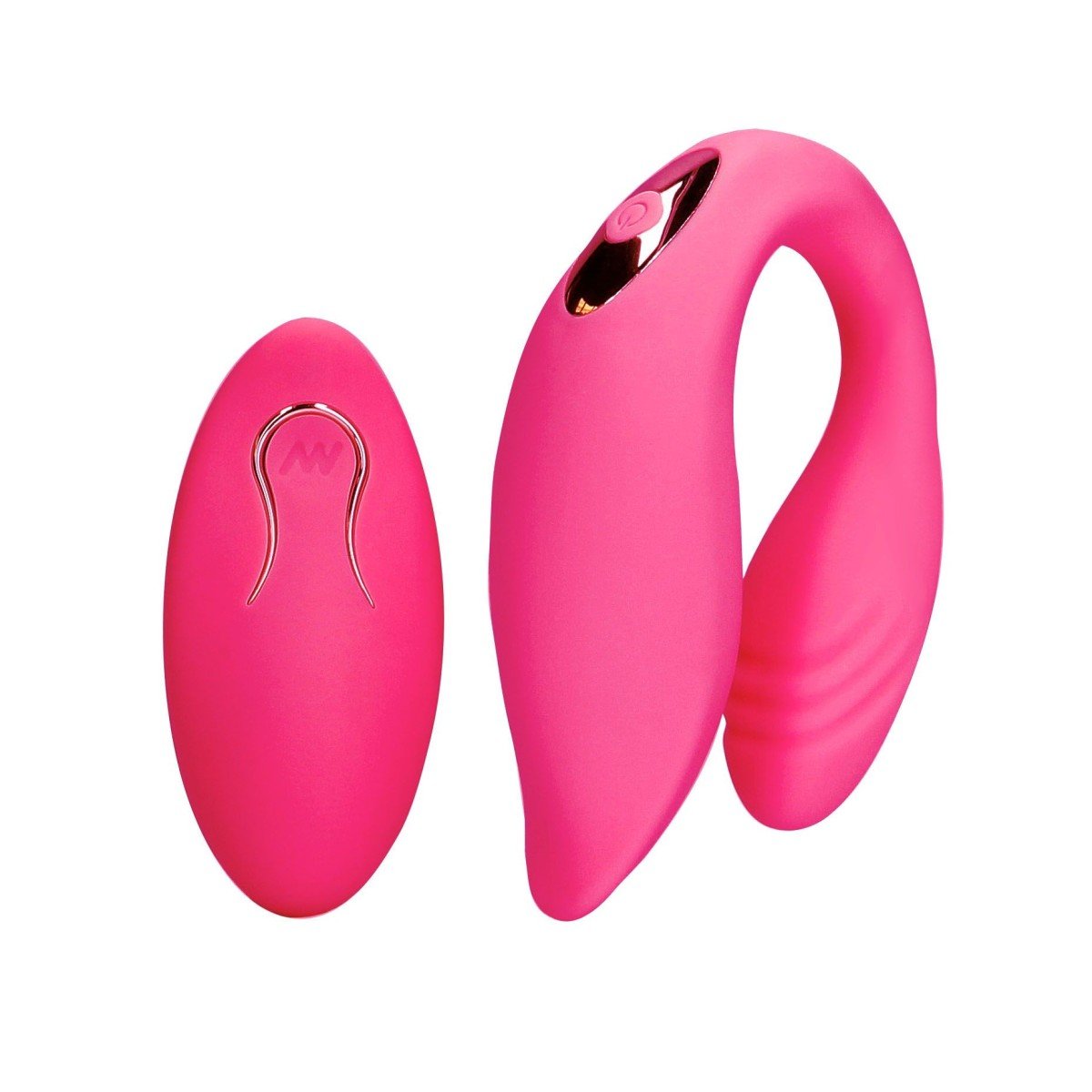 Vibrátor pro páry Loveline Couple Toy with Remote Control Wild Strawberry