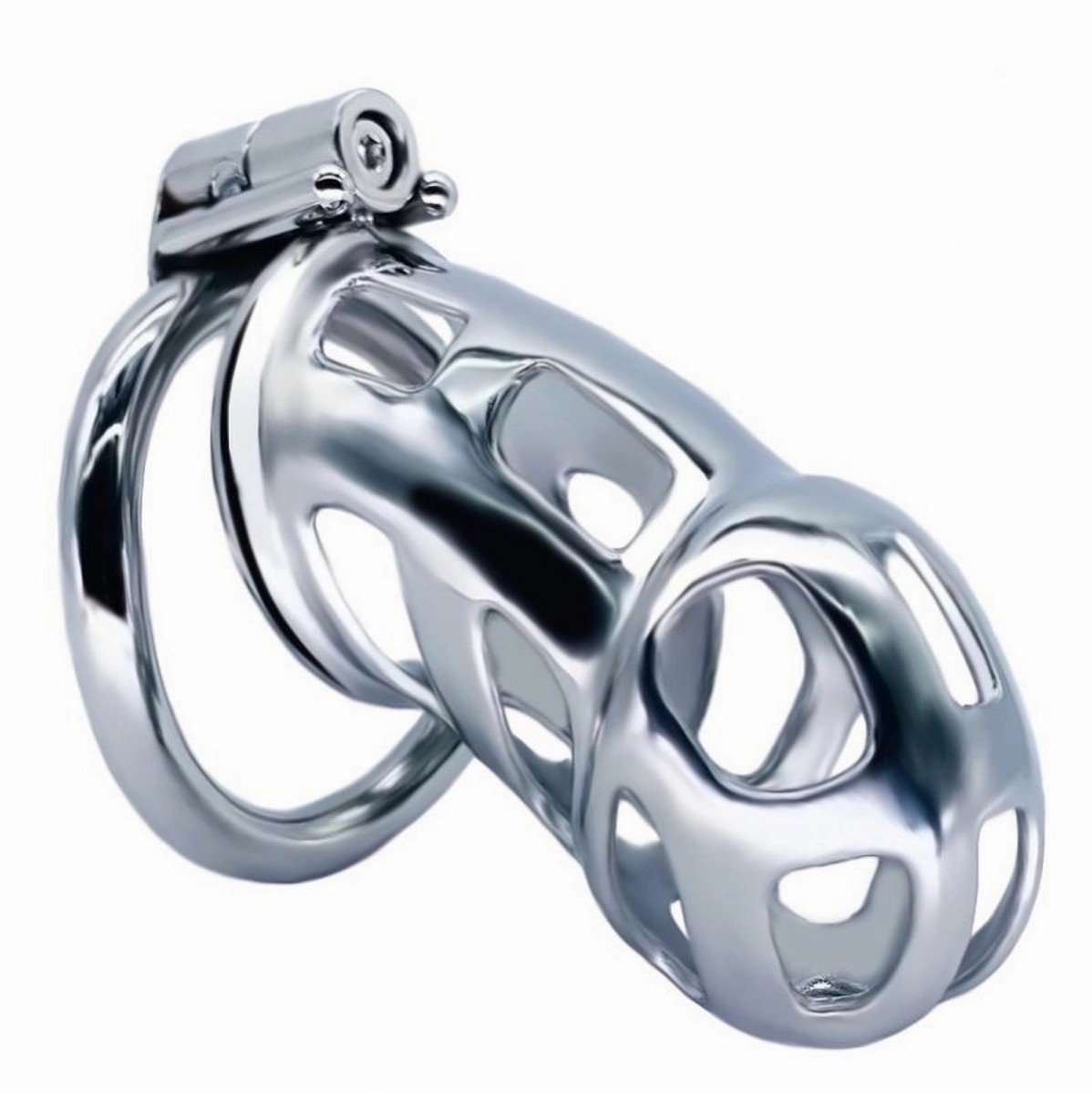 Klec na penis Slave4master Cobra Metal Chastity Cage S, kovový pás cudnosti pro muže