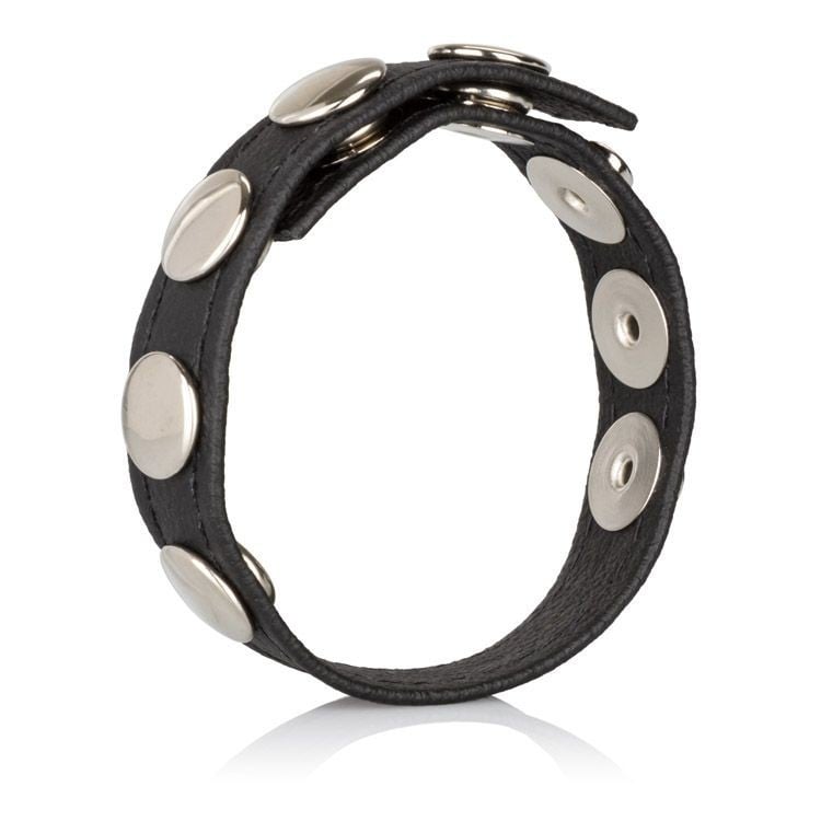 CalExotics Leather Multi-Snap Cock Ring