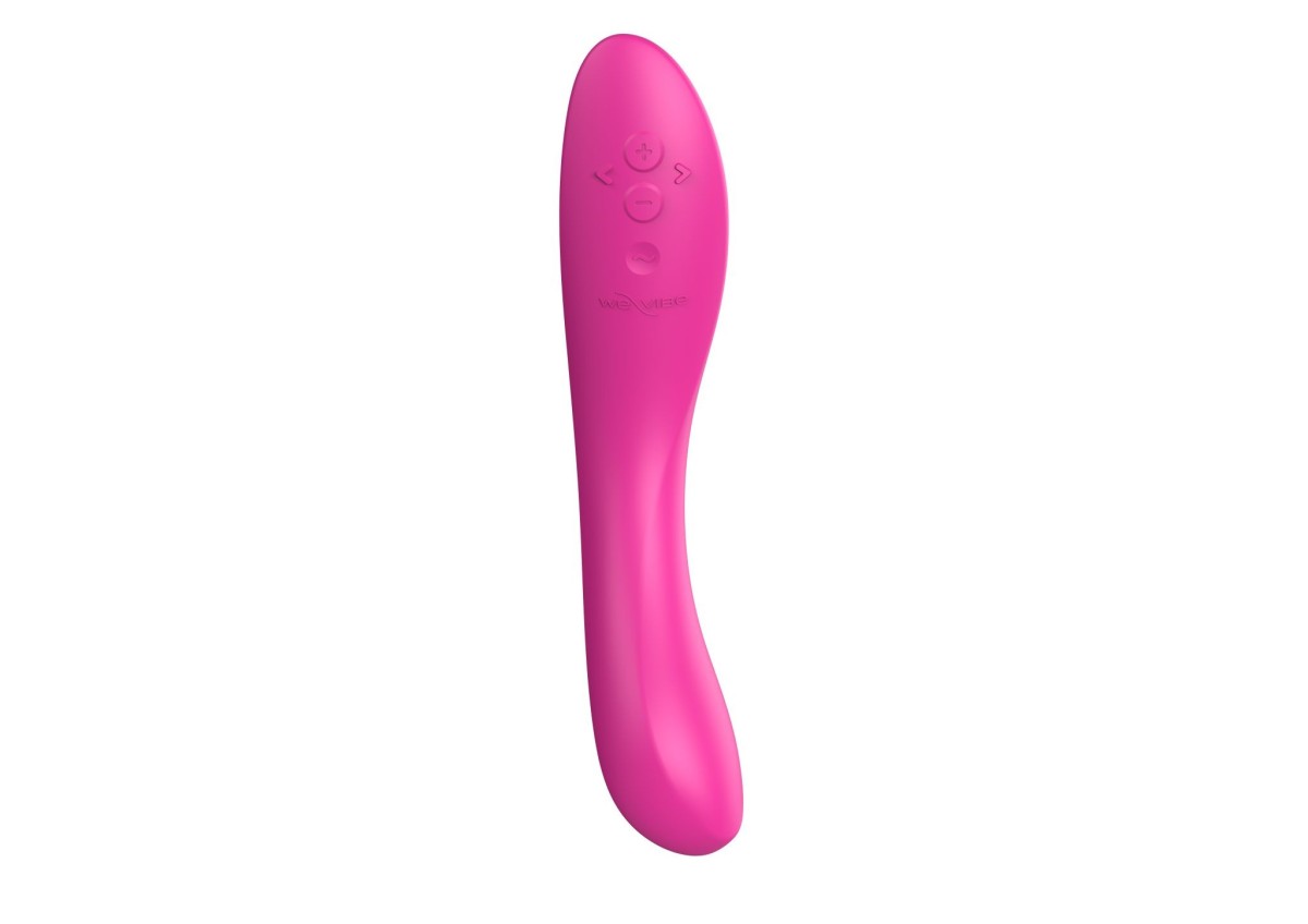 Vibrátor We-Vibe Rave 2 růžový, silikonový vibrátor na bod G 19,3 x 3,1 cm