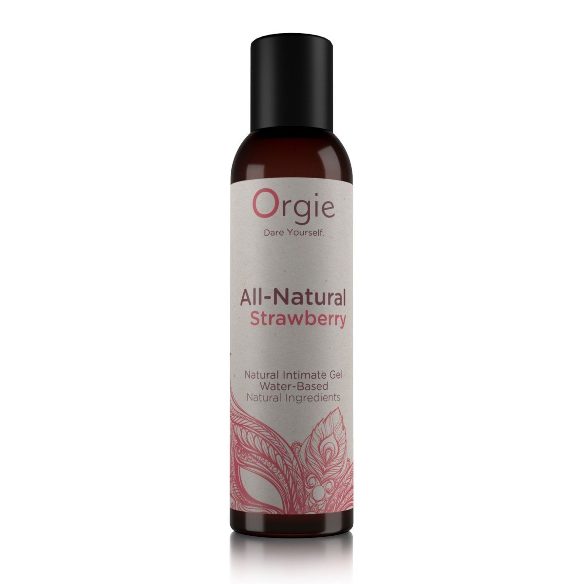 Orgie All-Natural Strawberry 150 ml, jahodový lubrikant na vodní bázi