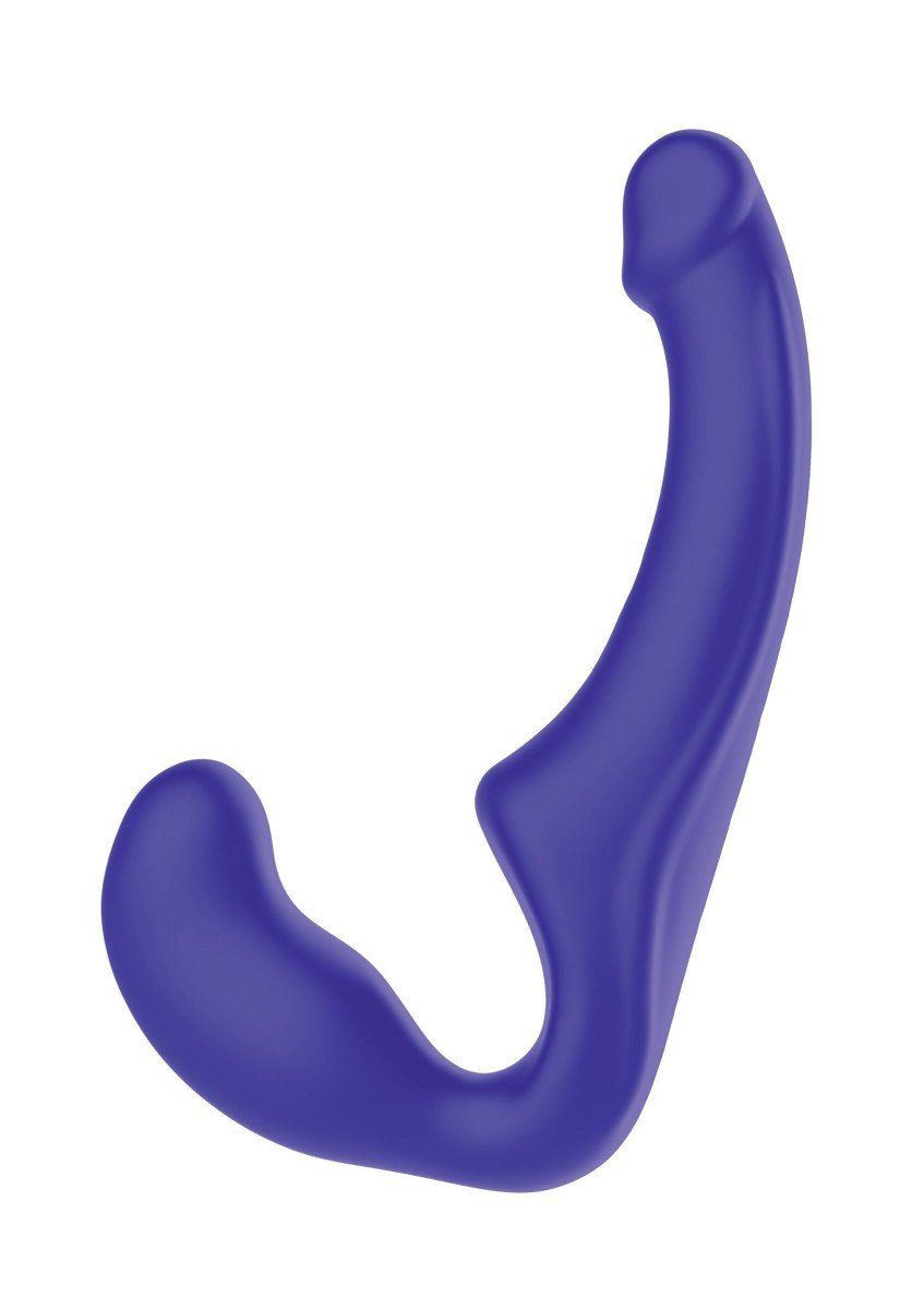 ToyJoy Bend Over Boyfriend Silicone, fialové vkládací dildo 22,8 x 4,8 cm