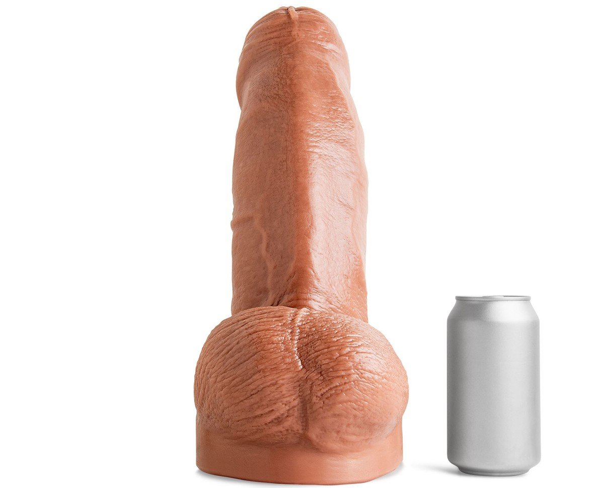 Mr. Hankey’s Toys Monster Dildo XXL, prémiové silikonové dildo s Vac-U-Lock 33,1 x 7,9–9,5 cm